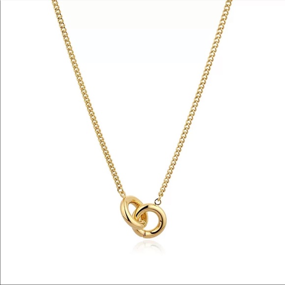 GP Hollow Double Circles Necklace - Picture 6 of 6